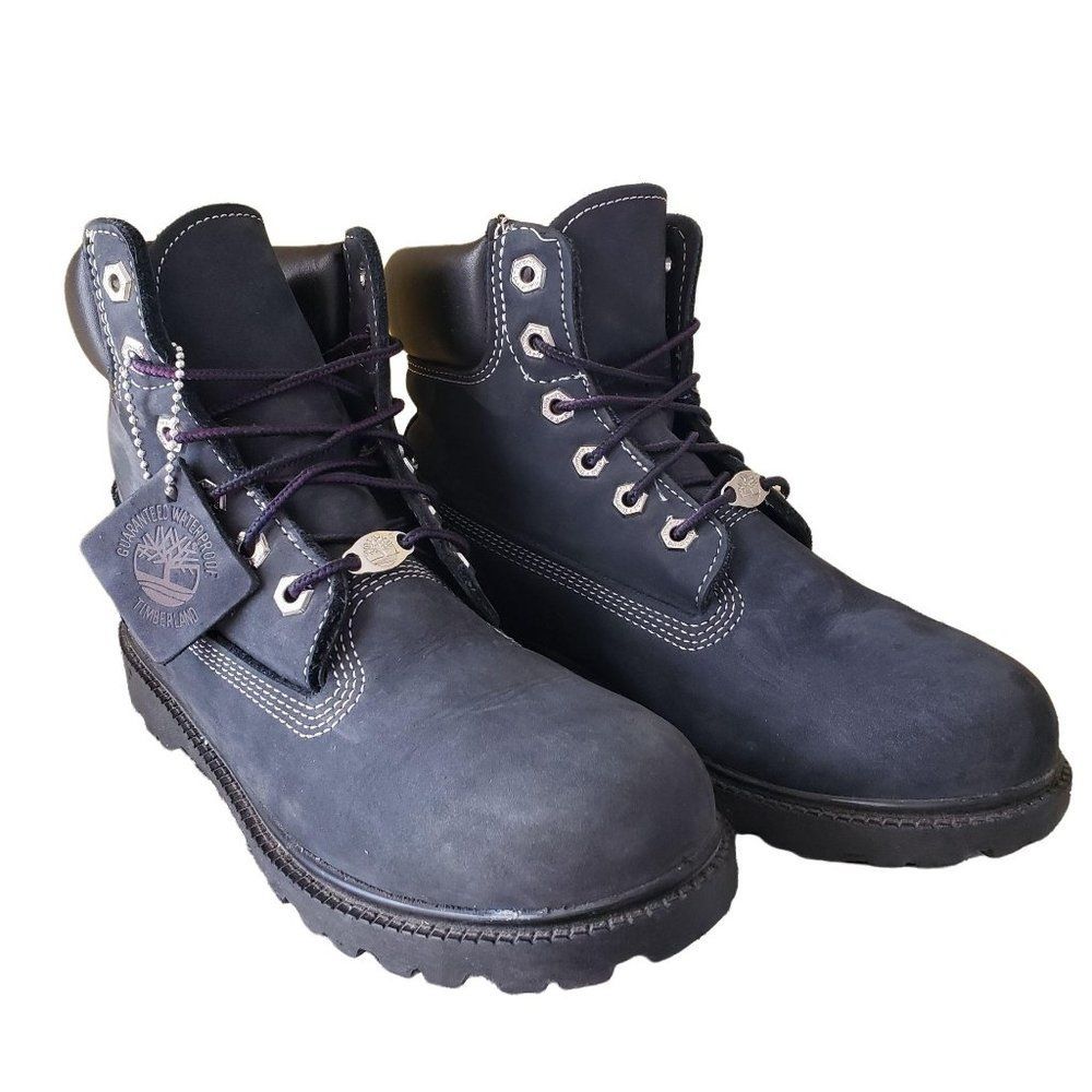 Timberland Blue Suede Boots sz 8 - Picture 1 of 5